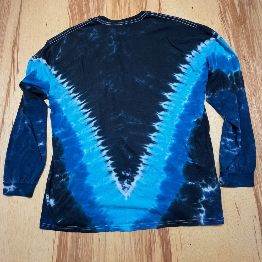 Pink Floyd Tie Dye Long Sleeve Shirt XL 2012 Dark Side of the Moon Liquid Blue - Picture 8 of 9